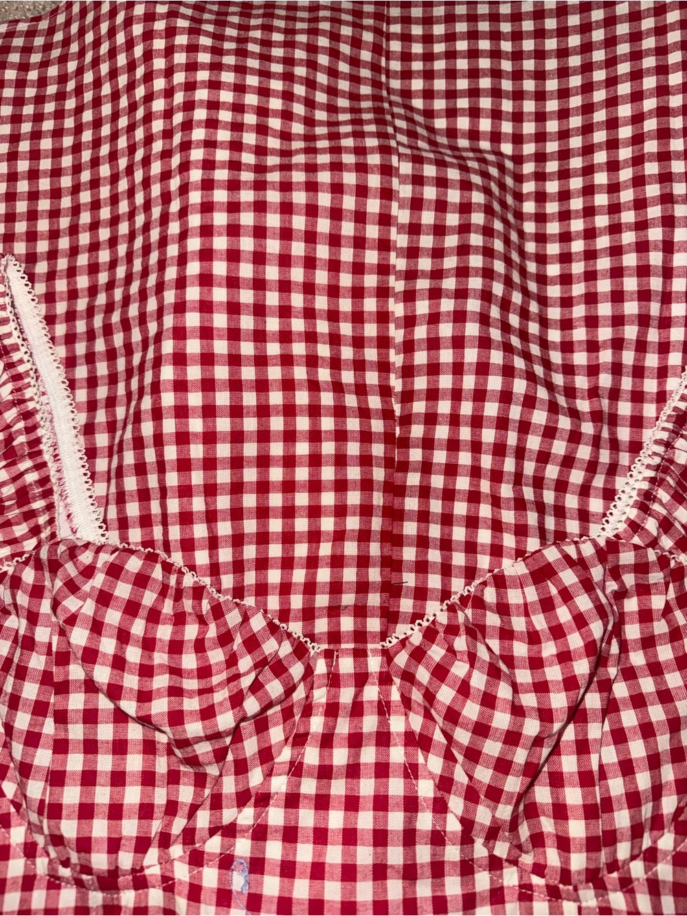 Princess Polly Red & White Gingham Mini Dress Size US 4 NWT - Picture 8 of 8